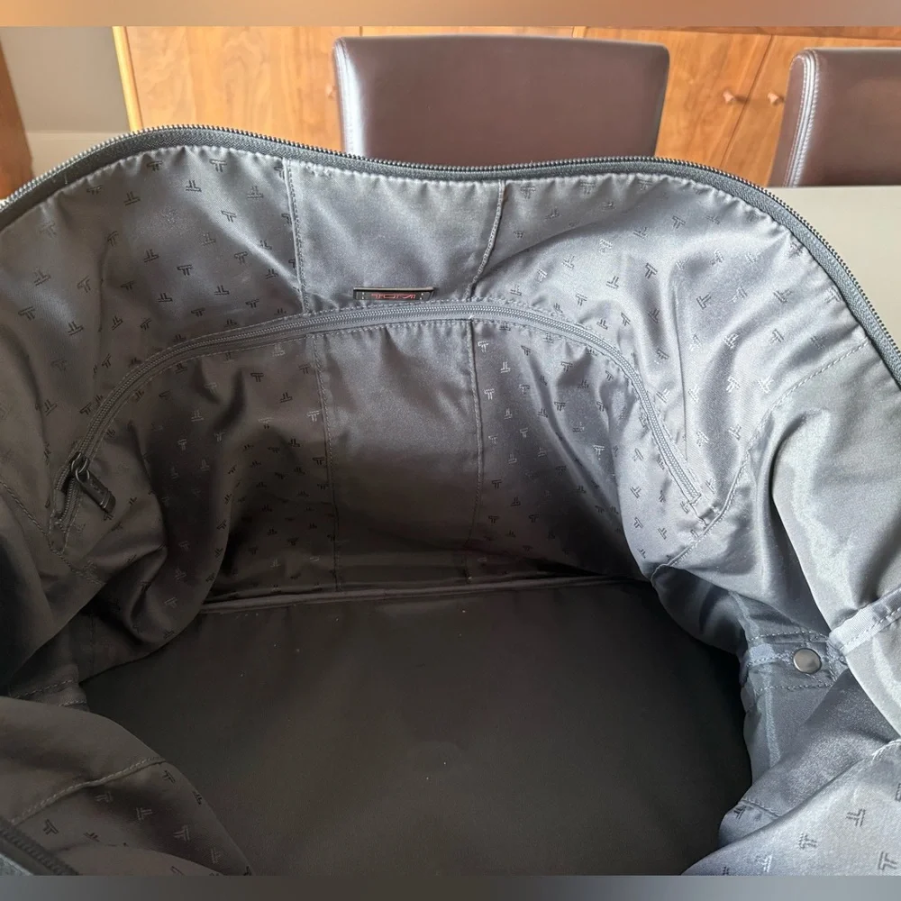 Tumi Alpha Black Travel Bag with Front Pocket